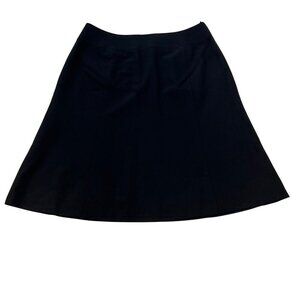 Talbots Wool Blend A-Line Skirt Knee Length Vintage Size 12P Zip